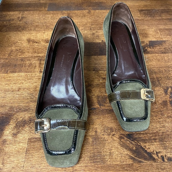 MaxMara Vintage Leather/Suade Kitten Heels - Picture 3 of 10